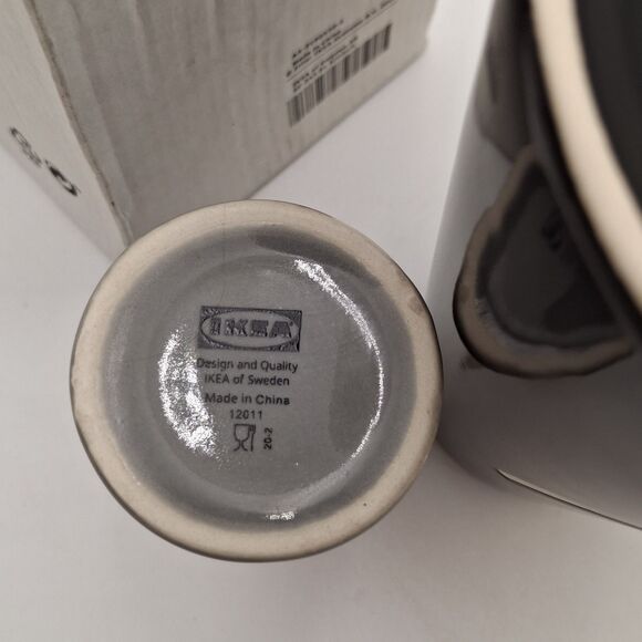 IKEA Lattsald Ceramic Penguin and Baby Coffee Creamer Pitcher Vase Decanter Set - Picture 8 of 15